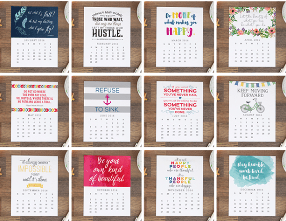 15 free printables to get you organized for 2016 • Geeky Posh